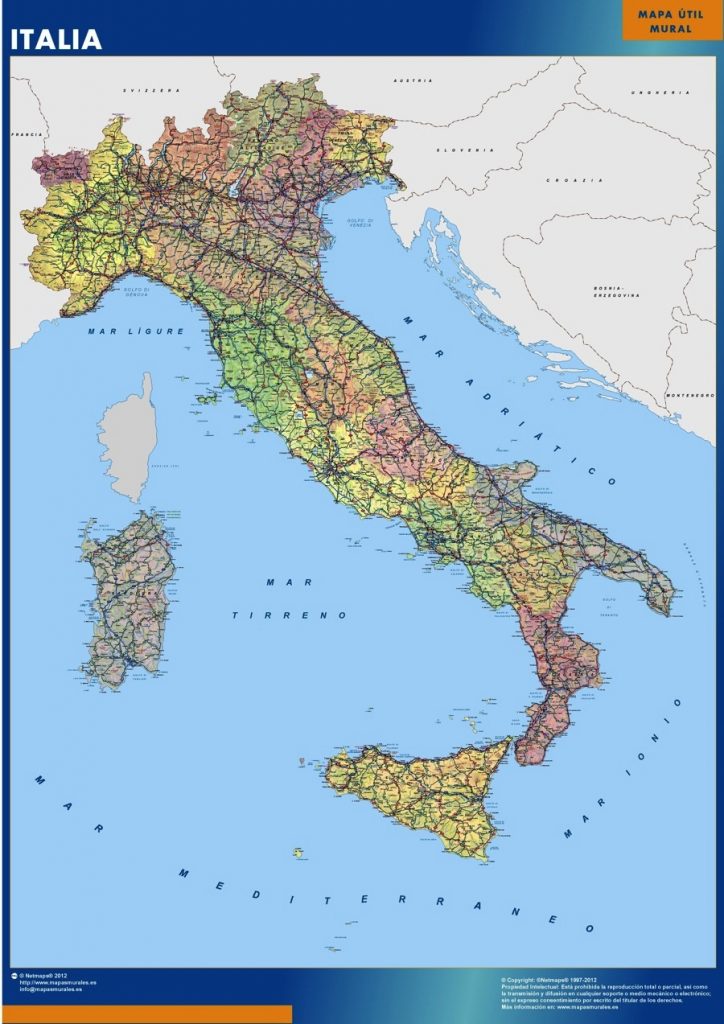 Mappa Mural dell'Italia